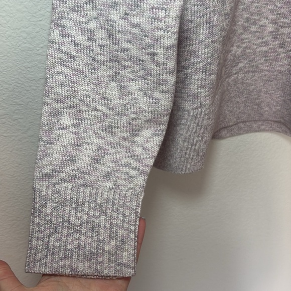 NWOT Lululemon Boxy Cotton-Blend Velvet Dust Gray Lavender Sweater size medium - Picture 5 of 8
